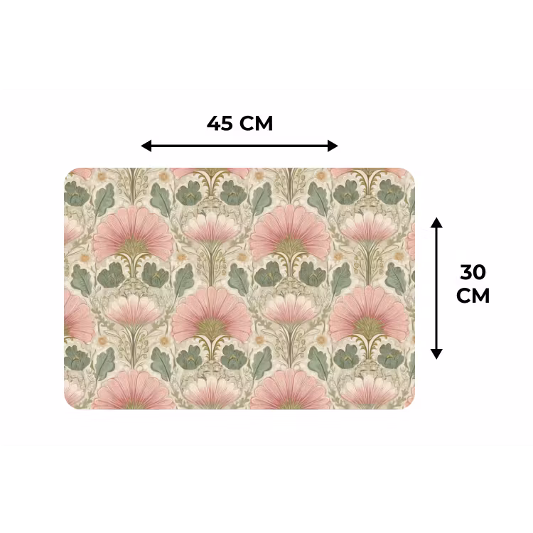 Klassiek - Patroon - Roze Placemat vinyl groot 368 -specs