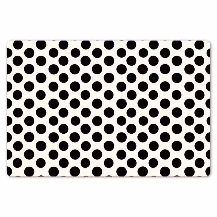 Klassiek - Stippen - Zwart Placemat vinyl groot 368 -zzsfeer1_Kitchenyeah-website