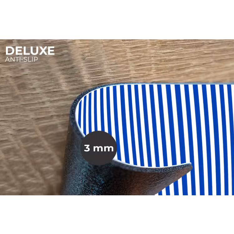 Klassiek - Strepen - Blauw Placemat vinyl groot 368 -closeup