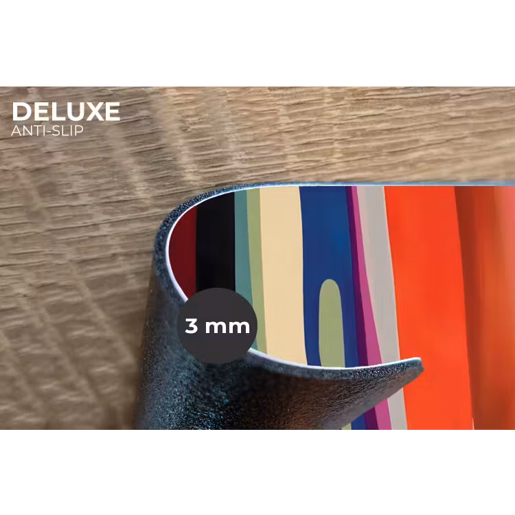 Kleurbanen - Verticaal - Kleurrijk Placemat vinyl groot -closeup