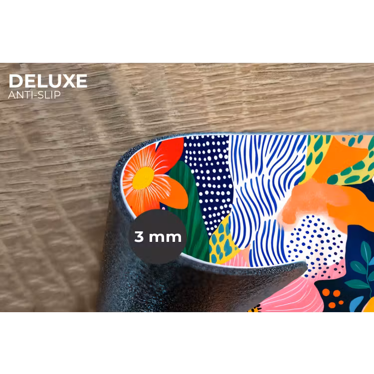 Kleurrijk - Bloemen - Abstract - Stippen Placemat vinyl groot -closeup