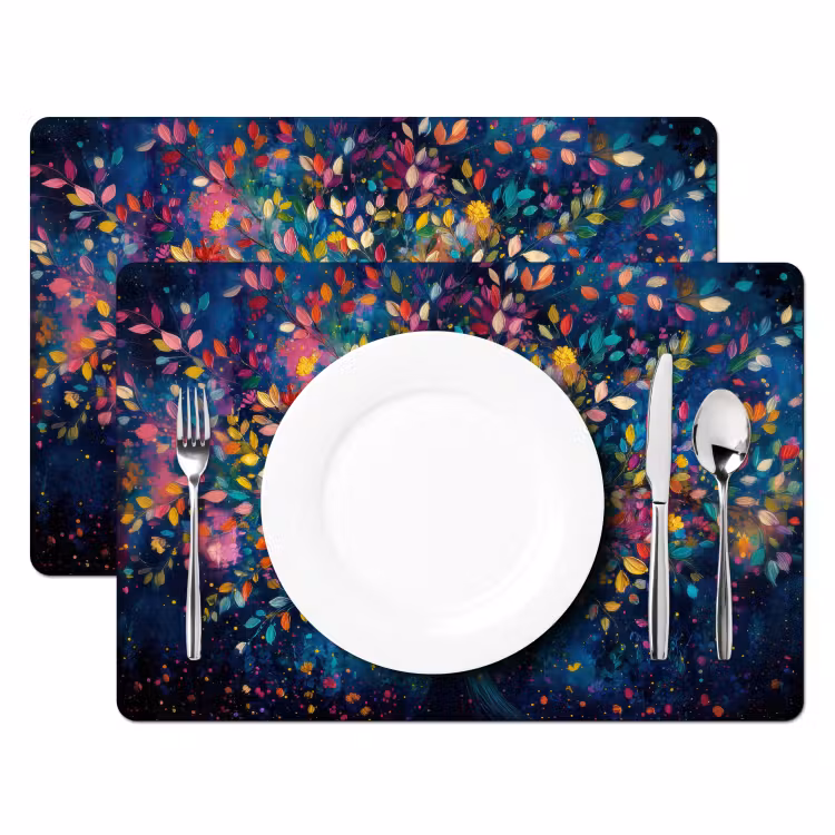 Kleurrijk - Boom - Magisch - Abstract Placemat vinyl groot -zzsfeer2_Kitchenyeah-website
