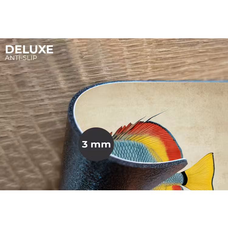 Kleurrijk - Vis - Schubben - Illustratie Placemat vinyl groot -closeup