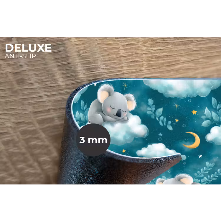 Koala's - Betoverend - Blauw Placemat vinyl groot 368 -closeup