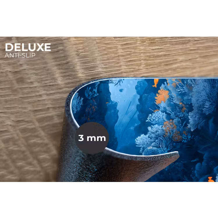 Koraalrif - Vissen - Oceaan - Blauw Placemat vinyl groot -closeup