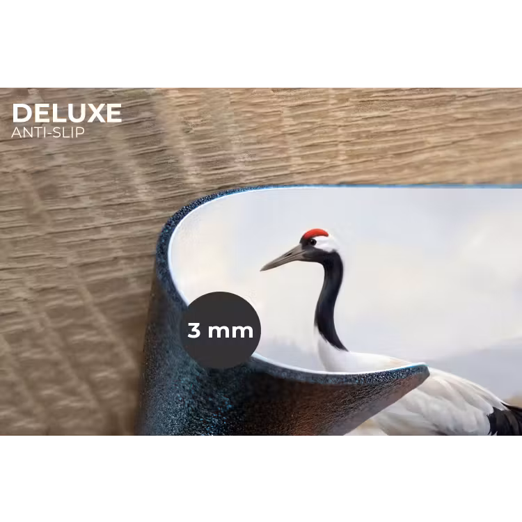 Kraanvogel - Natuur - Realistisch Placemat vinyl groot -closeup
