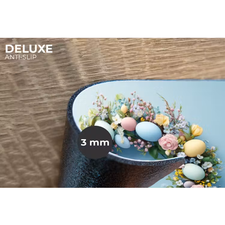Krans - Eieren - Bloemen Placemat vinyl groot -closeup