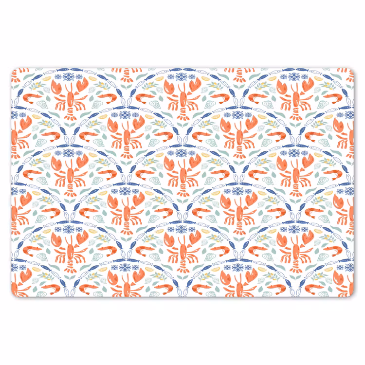 Sfeer - Oranje - Blauw - Groen Placemat vinyl groot 368 -zzsfeer1_Kitchenyeah-website