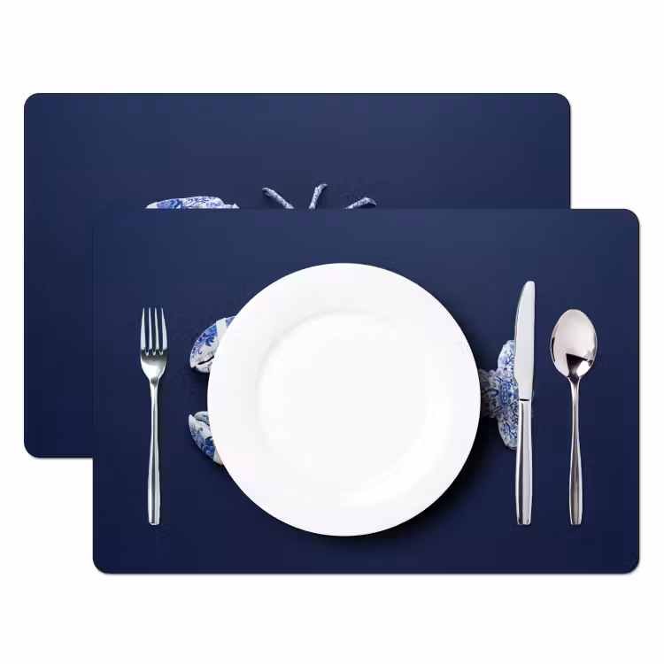 Kreeft - Porselein - Delfts - Blauw Placemat vinyl groot -zzsfeer2_Kitchenyeah-website