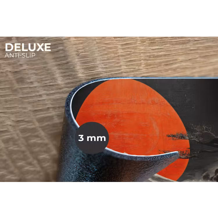 Krijger - Rode trappen - Zon - Berg Placemat vinyl groot -closeup