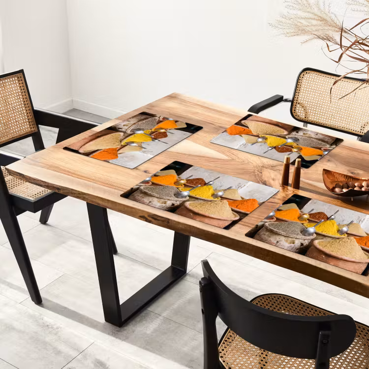 Placemat - 6 stuks - Kruiden - Potten - Oosters - Kruiden - Potten - Oosters Placemat vinyl groot