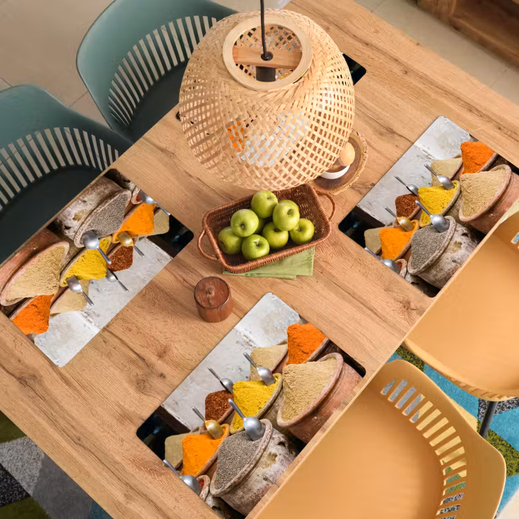 Placemat - 6 stuks - Kruiden - Potten - Oosters - Kruiden - Potten - Oosters Placemat vinyl groot