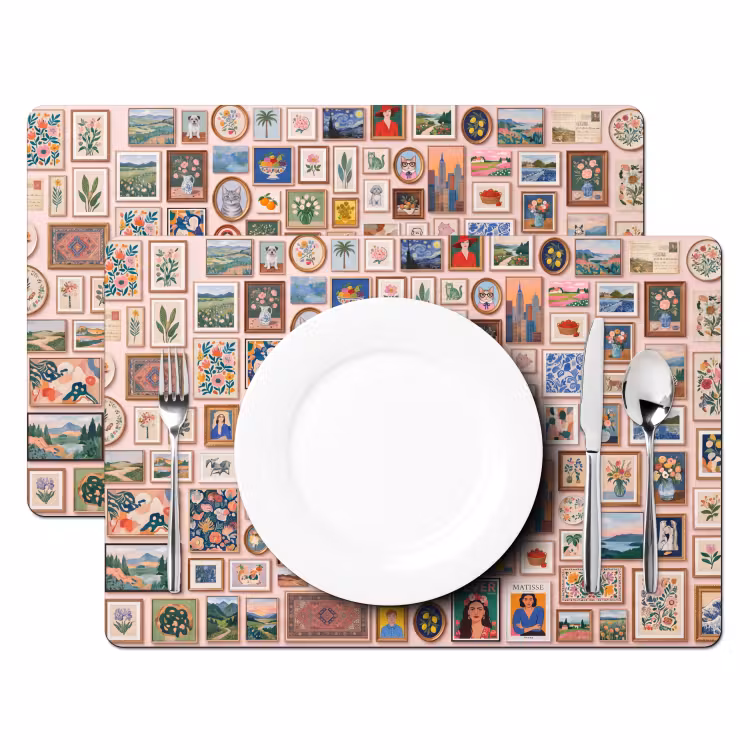 Kunst - Collectie - Decoratie - Modern - Kleurrijk Placemat vinyl groot -zzsfeer2_Kitchenyeah-website