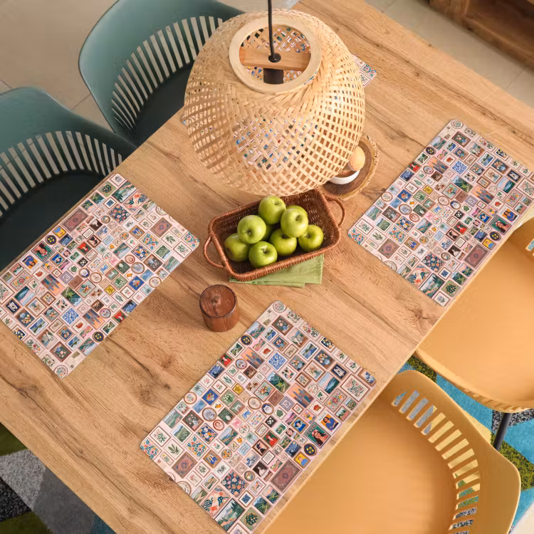 Kunst - Collectie - Decoratie - Modern - Kleurrijk Placemat vinyl groot -zzsfeer5_Kitchenyeah-website