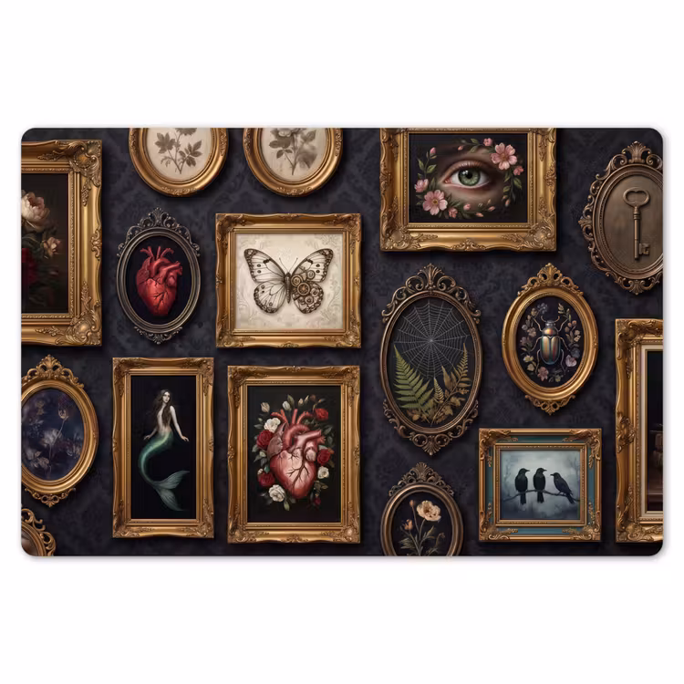 Kunst - Collectie - Vintage - Klassiek - Donker Placemat vinyl groot -zzsfeer1_Kitchenyeah-website