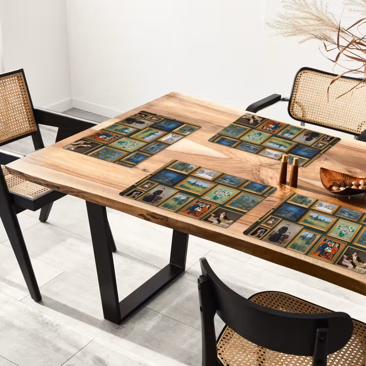 Kunst - Schilderijen - Collectie - Klassiek - Groen Placemat vinyl groot -zzsfeer4_Kitchenyeah-website