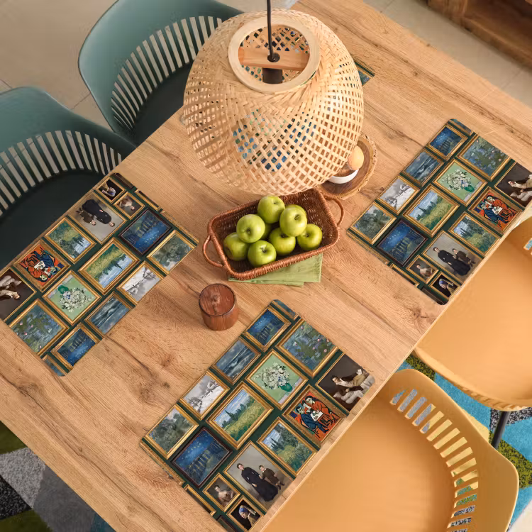 Kunst - Schilderijen - Collectie - Klassiek - Groen Placemat vinyl groot -zzsfeer5_Kitchenyeah-website