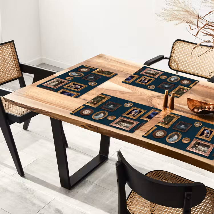 Kunst - Schilderijen - Decoratie - Klassiek - Groen Placemat vinyl groot -zzsfeer4_Kitchenyeah-website