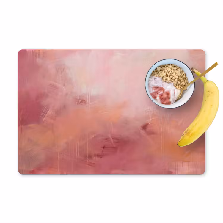 Kunst - Vloeiend - Pastel - Abstract Placemat vinyl groot -zzzproduct_Kitchenyeah-website