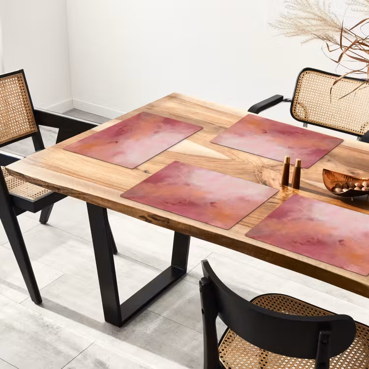 Kunst - Vloeiend - Pastel - Abstract Placemat vinyl groot -zzsfeer4_Kitchenyeah-website