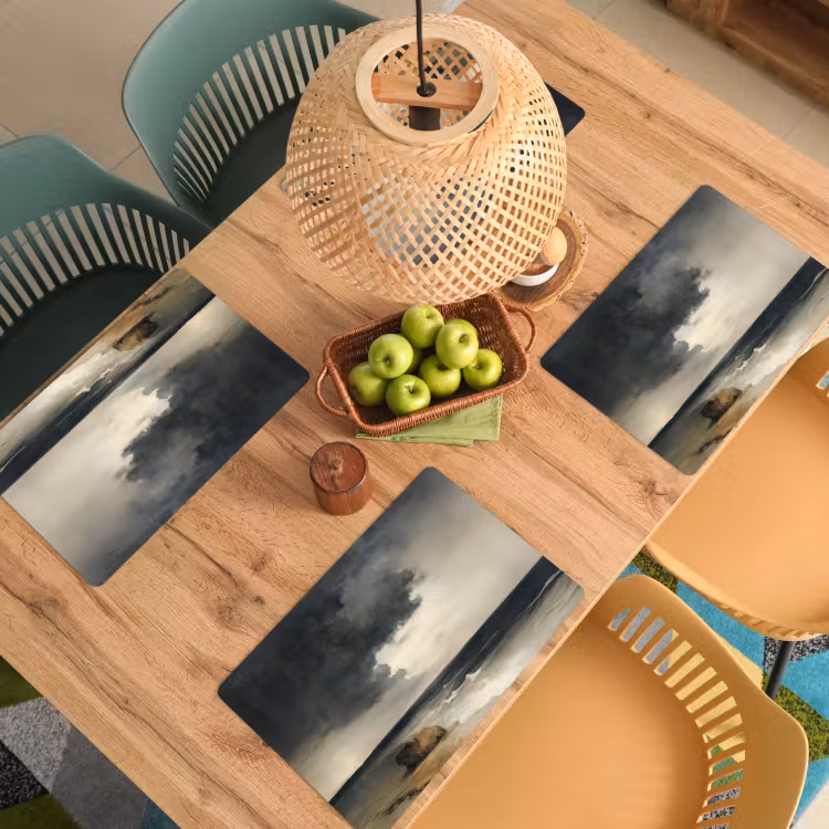 Kust - Golven - Rots - Storm Placemat vinyl groot -zzsfeer5_Kitchenyeah-website