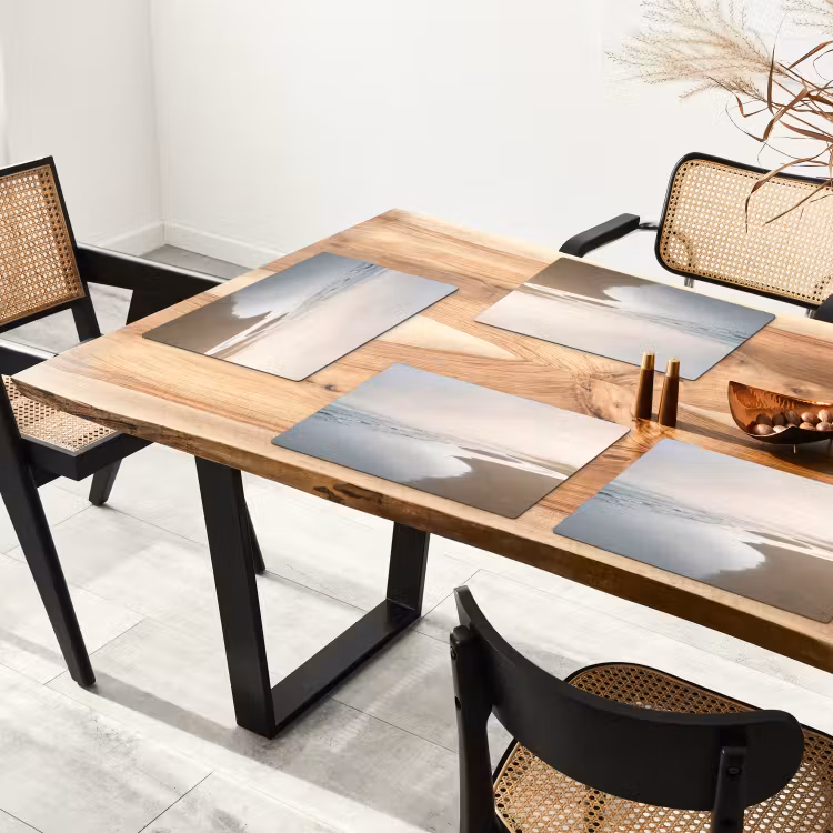 Kustlijn - Strand - Oceaan Placemat vinyl groot -zzsfeer4_Kitchenyeah-website