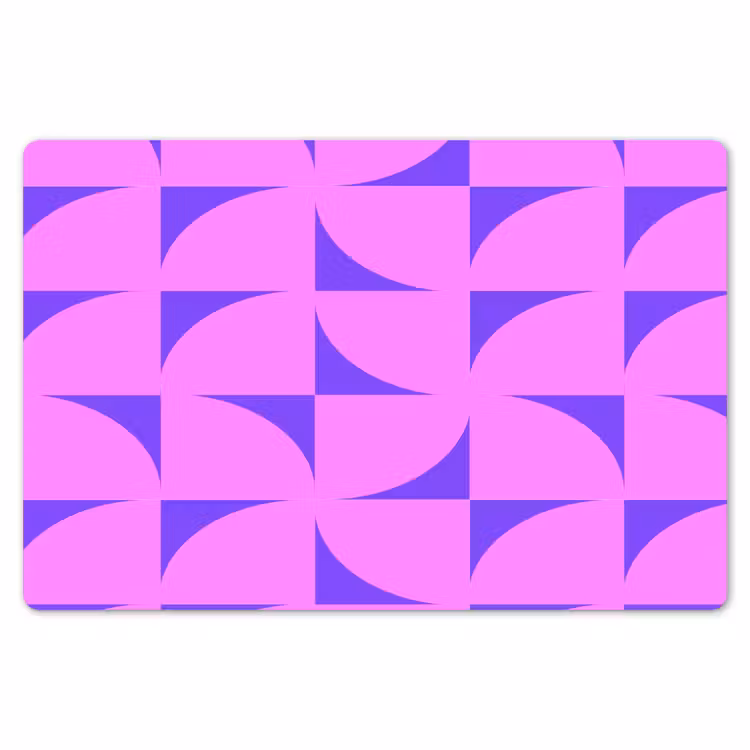Kwadranten - Paars - Roze - Vierkanten Placemat vinyl groot 368 -zzsfeer1_Kitchenyeah-website