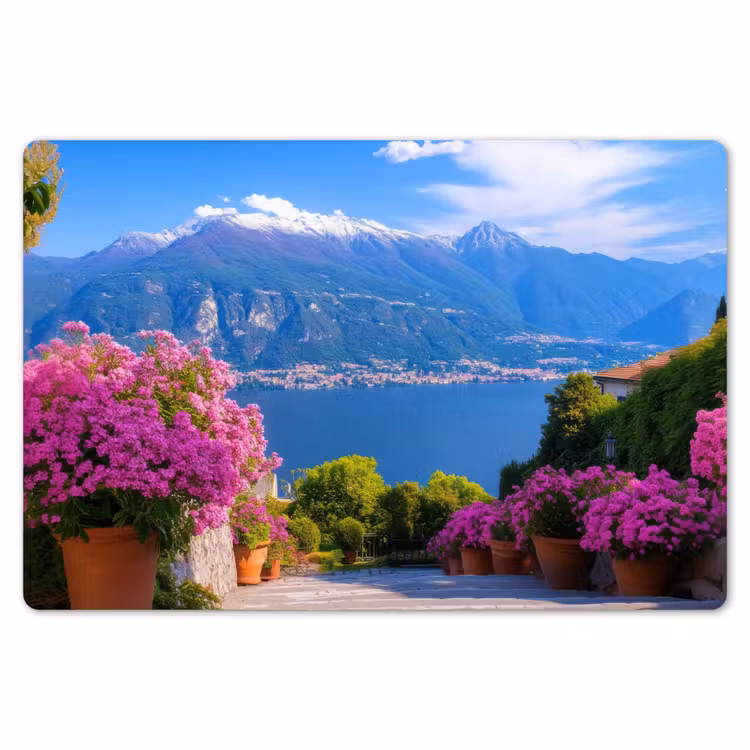 Lake Como - Italië - Landschap Placemat vinyl groot -zzsfeer1_Kitchenyeah-website