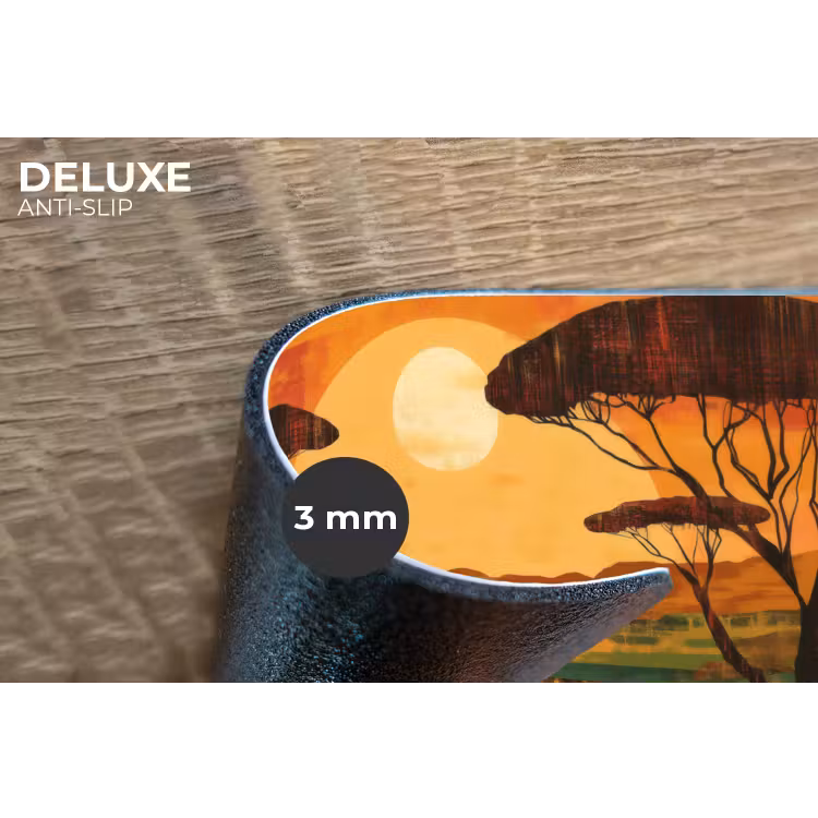Landschap - Afrikaans - Zon Placemat vinyl groot -closeup