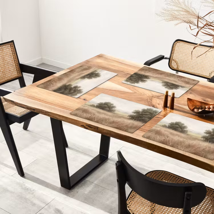 Landschap - Minimalistisch - Beige Placemat vinyl groot -zzsfeer4_Kitchenyeah-website