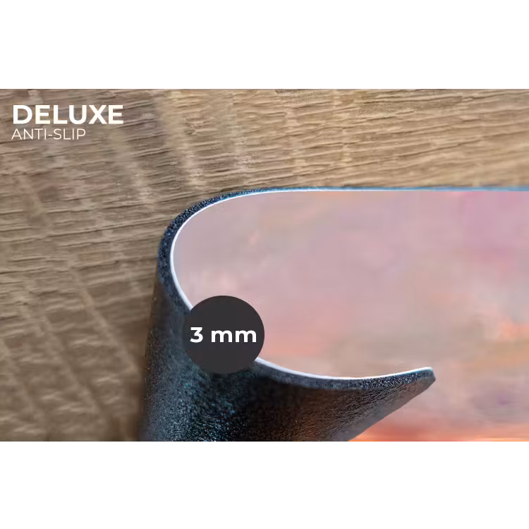 Landschap - Zonsondergang - Abstract - Modern - Roze Placemat vinyl groot -closeup