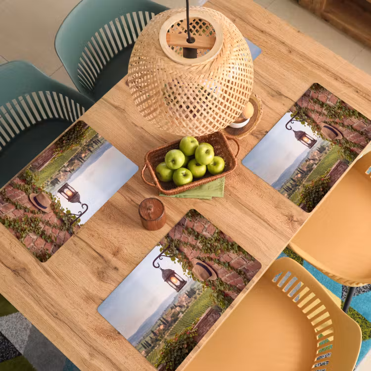 Lantaarn - Wijngaard - Landschap - Italiaans Placemat vinyl groot -zzsfeer5_Kitchenyeah-website