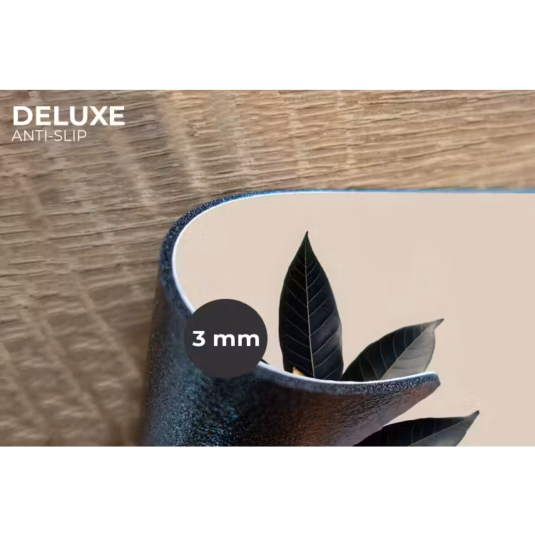 Laurierbladeren - Bloemknoppen - subtiel Placemat vinyl groot -closeup