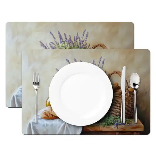 Lavendel - Brood - Stilleven Placemat vinyl groot -zzsfeer2_Kitchenyeah-website