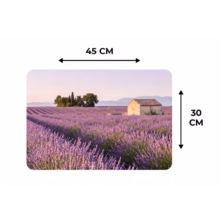 Lavendel - Landschap - Sereen - Paars Placemat vinyl groot -specs