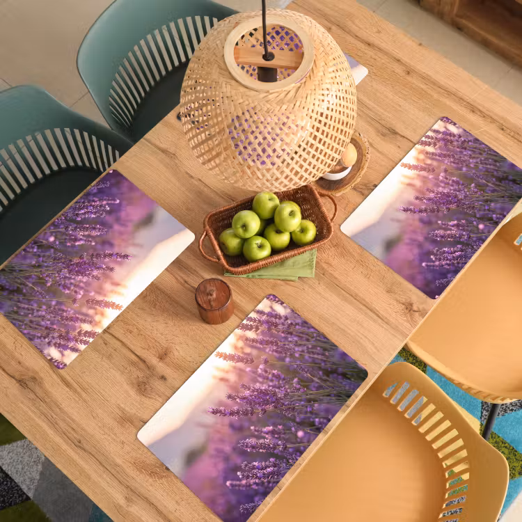 Lavendel - Paars - Zonlicht Placemat vinyl groot -zzsfeer5_Kitchenyeah-website