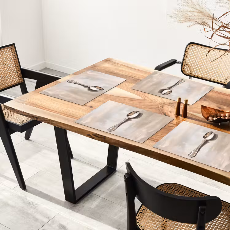 Lepel - Verf - Zilver Placemat vinyl groot -zzsfeer4_Kitchenyeah-website
