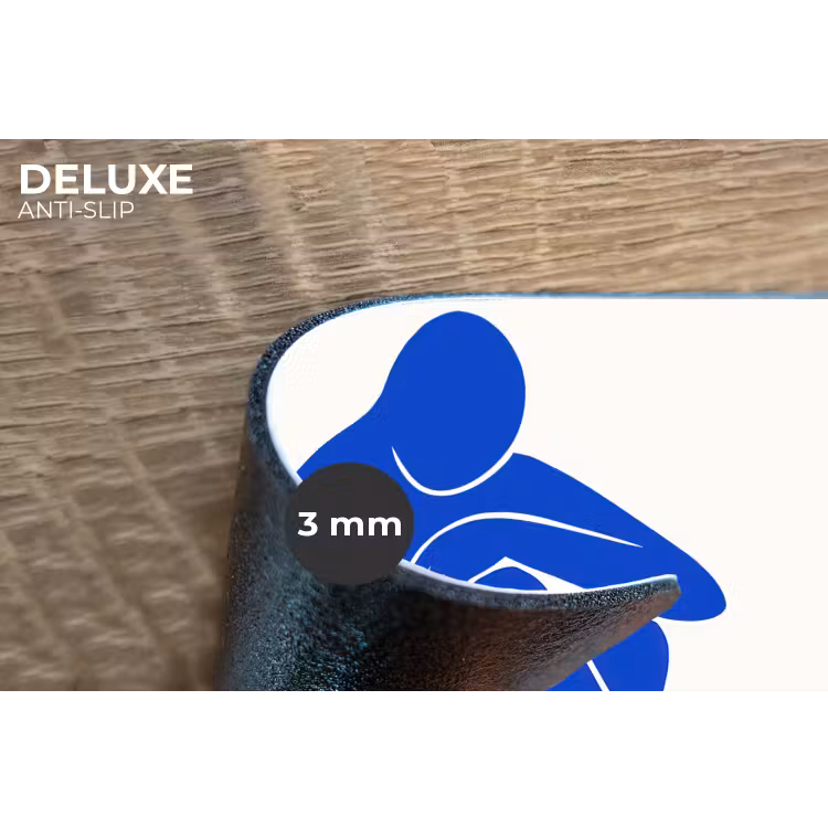 Lichaam - Abstract - Blauw Placemat vinyl groot -closeup