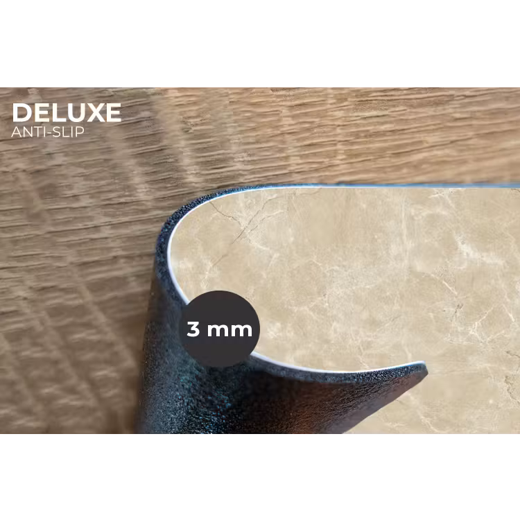 Lichtbeige - Marmer - Diffusie adering Placemat vinyl groot 368 -closeup