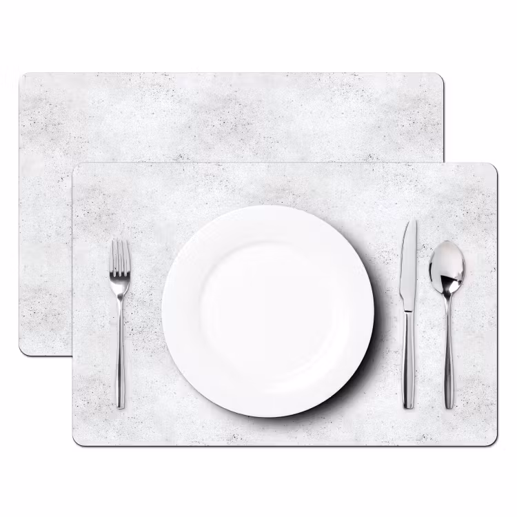 Lichtgrijs - Betonstructuur - Subtiel Placemat vinyl groot 368 -zzsfeer2_Kitchenyeah-website