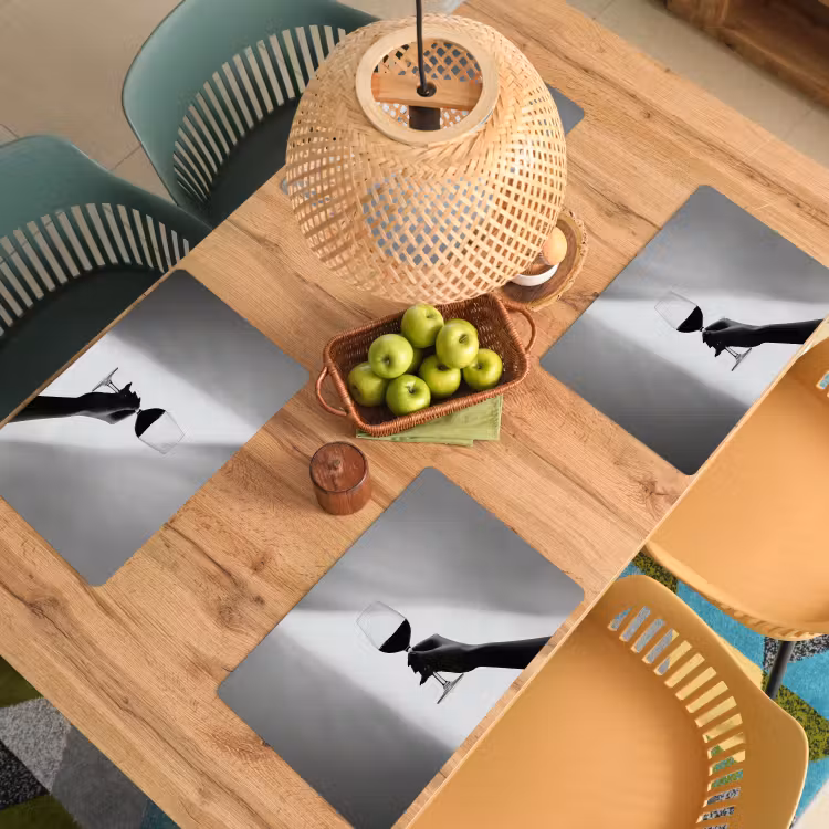 Lichtinval - Wijn - Rood - Glas Placemat vinyl groot -zzsfeer5_Kitchenyeah-website