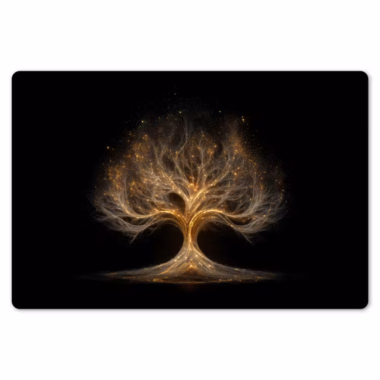 Lichtjes - Boom - Abstract - Zwart Placemat vinyl groot -zzsfeer1_Kitchenyeah-website