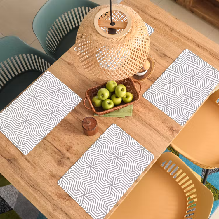 Lijn - Design - Geometrie - Patroon Placemat vinyl groot 368 -zzsfeer5_Kitchenyeah-website
