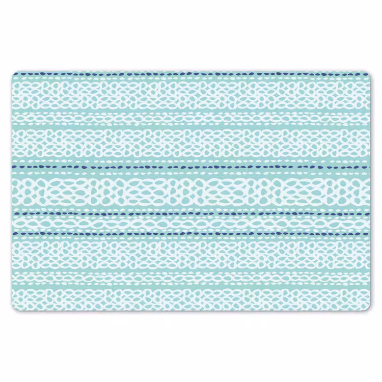 Lijnen - Blauwgroen - Patroon Placemat vinyl groot 368 -zzsfeer1_Kitchenyeah-website