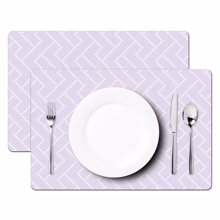 Lila - Stippen - Wit - Patroon Placemat vinyl groot 368 -zzsfeer2_Kitchenyeah-website