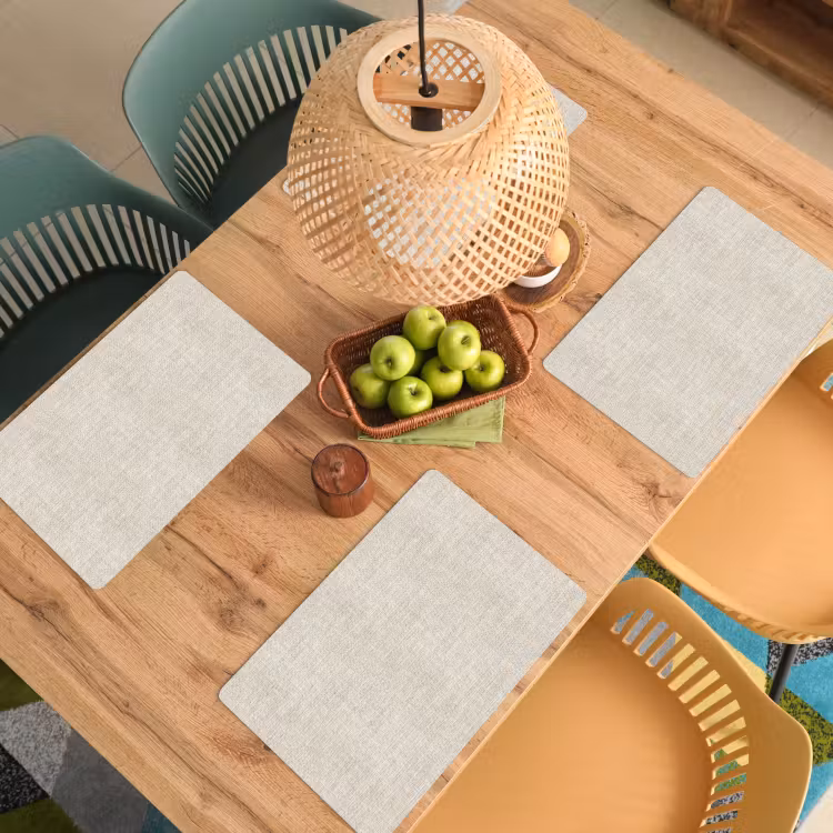Linnen - Textuur - Beige Placemat vinyl groot 368 -zzsfeer5_Kitchenyeah-website