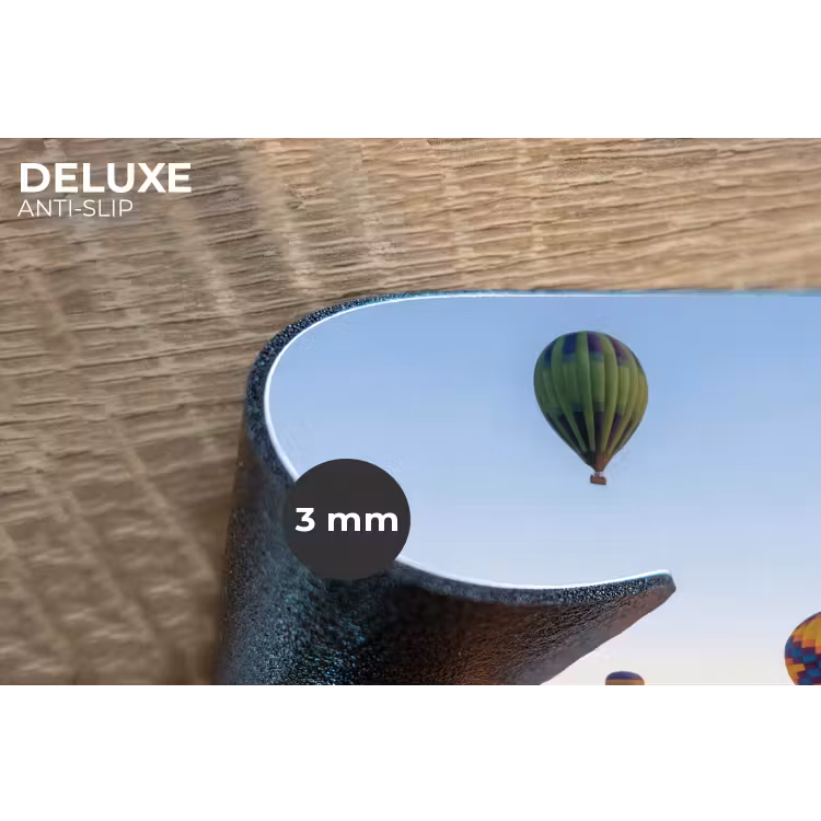 Luchtballonnen - Rotsen - Zonsopgang Placemat vinyl groot -closeup