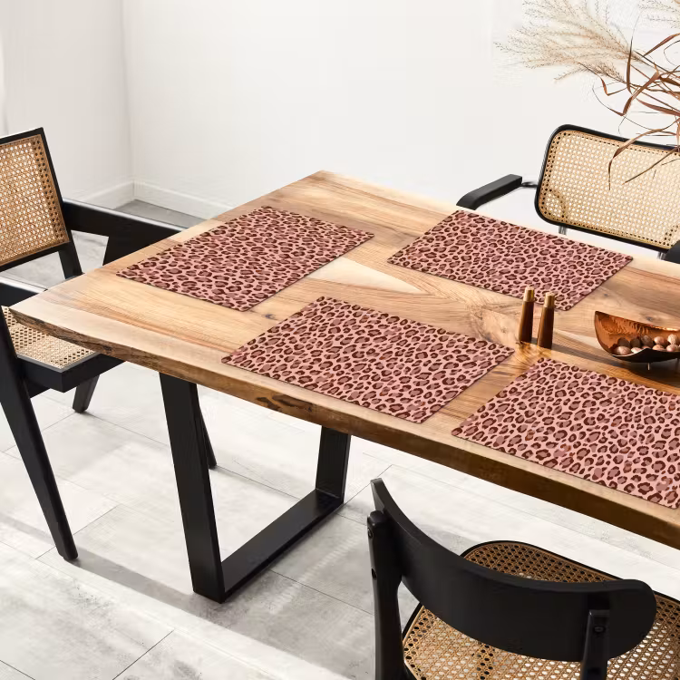 Luipaard - Patroon - Roze Placemat vinyl groot 368 -zzsfeer4_Kitchenyeah-website