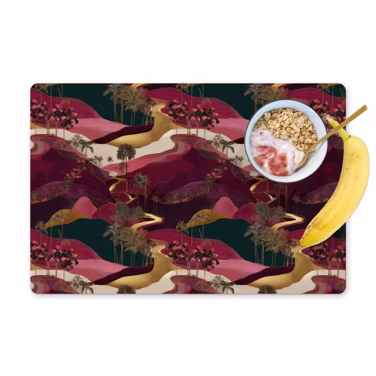 Magisch - Palmbomen - Goud Placemat vinyl groot 368 -zzzproduct_Kitchenyeah-website