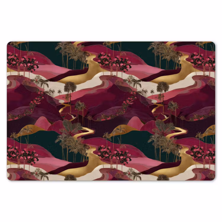 Magisch - Palmbomen - Goud Placemat vinyl groot 368 -zzsfeer1_Kitchenyeah-website